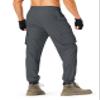 S Spowind Men's Hiking Pants Cargo Lightweight Quick Dry Elastic Waist Golf Joggers with Zipper Pockets Water Resistant Dark Grey view 4