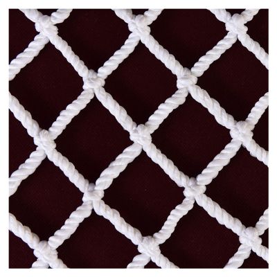 HJZALMI Nylon Climbing Net, Sports Barrier Net, Fence for Ski Resort Mesh, Playground Outdoor Fence, Protection Screen for Garden Plants, Easy to Use (Color : White - Hole Diameter 3cm, Size : 5mx5m)