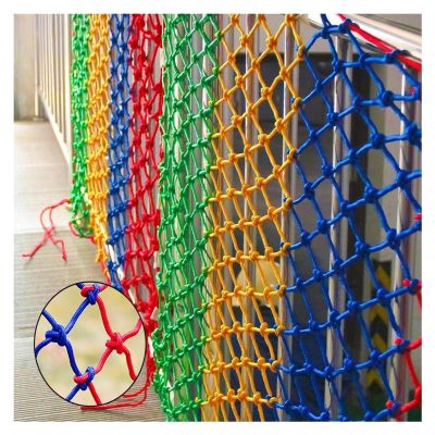 HJZALMI Barrier Netting, Sports Barrier Net, Replacement Net, Playground Outdoor Net, Ski Resort Protection Net, Soccer Practice Sports Netting (Color : Colorful-mesh10cm, Size : 2mx3m)