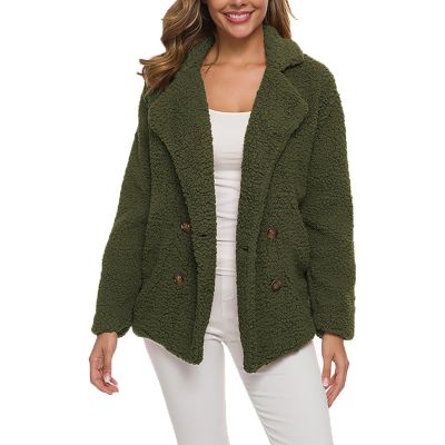 QWENTMTNTY Winter Coats for Women Plus Size Warm Fuzzy Fleece Jacket Women Womens Winter Clothing Womens Dress Coat Checkered Cardigan