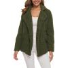 QWENTMTNTY Winter Coats for Women Plus Size Warm Fuzzy Fleece Jacket Women Womens Winter Clothing Womens Dress Coat Checkered Cardigan view 1