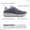 ABEO MXV Shift Womens Metatarsal Footbed Walking Shoes | Orthopedic Shoes for Women | Ball of Foot Pain Relief | Metatarsalgia Shoes Grey Lilac Knit, 8 Medium view 3