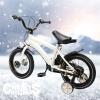 LIYUANJUN Kids Bike, 14in Children's Bicycle with Training Wheel for 3-6 Years Old Boys and Girls, Outdoor Bike Height Adjustable (37.4"-53.1") for Kids Cycling PU Leather Cushion (White) view 2