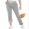 TACVASEN Women's Fleece Lined Pants Thermal Winter Sherpa Sweatpants Straight Leg Casual Athletic Joggers with Pockets Light Grey XXL view 1