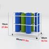 CIRCIR Shelf White Storage Rack Cart for Yoga/Pilates/Exercise Mats, Large Foam Rollers Organizer Trolley for Home & Fitness Club view 2
