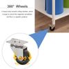 CIRCIR Shelf White Storage Rack Cart for Yoga/Pilates/Exercise Mats, Large Foam Rollers Organizer Trolley for Home & Fitness Club view 4