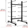 CIRCIR Large Foam Roller Yoga Mat Stand Storage Floor, Double-Sided Yoga Mat Rack Organizer, 5 Tier Metal Display Holder, Hold 10 Mats view 3