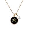 Colorado Buffaloes Diana Gold and Pearl Saturn Style Necklace Jewelry Gift CU view 1