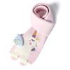 BEARUN Kids Winter Scarf Toddler Girls Cute Knit Scarf Baby Warm Scarves Neck Warmer Pink view 2