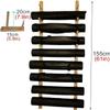 CIRCIR Wood Yoga Mat Organizer Wall Mount, Muti-Layer Foam Roller/Pilates Mats Storage Rack Holder, Yoga Studio/Home/Store Yoga Mats Display Stand view 2