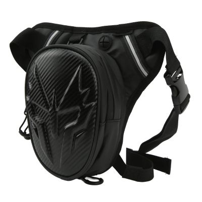 Carry Your in with The Motorcycle Leg Bag - PVC Matte Drop Leg Pouch - Multifunctional Thigh Packs - for Outdoor Activities - Carry Your Belongings (Carbon Fiber