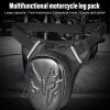 Carry Your in with The Motorcycle Leg Bag - PVC Matte Drop Leg Pouch - Multifunctional Thigh Packs - for Outdoor Activities - Carry Your Belongings (Carbon Fiber view 2