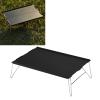 belupai Camping Table Portable Foldable, Portable Aluminium Alloy Mini Light Picnic Desk Folding Beach Table for Beach, Camping, Fishing, BBQ, Picnic (Black) view 4