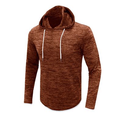 Muscularfit Workout Sweatshirts for Men Loose Fit Long Sleeve Cotton Hoodies Pullover Casual Lightweight Gym Athletic Hooded 5xlt zip up hoodies for men big and tall Brown M