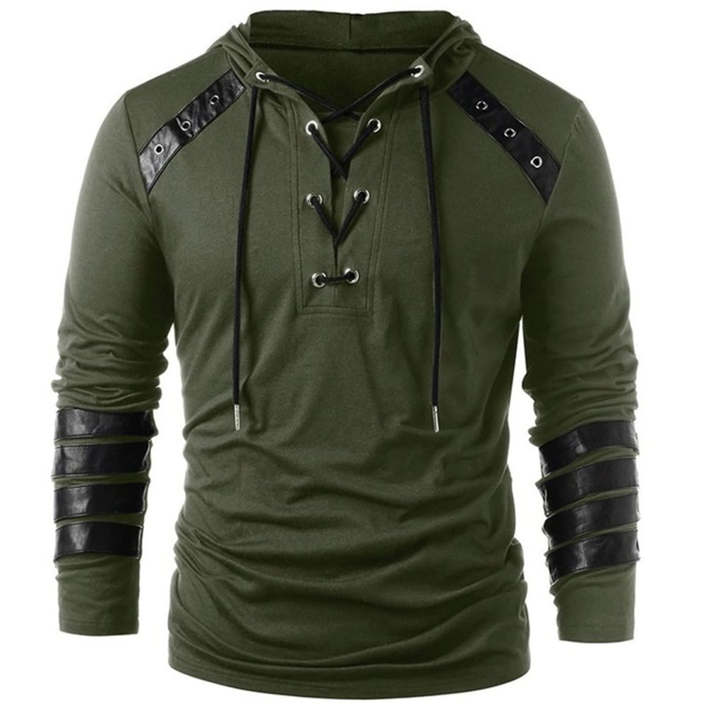 Muscularfit s placed recently by me Hoodies for Men Fall Fashion Drawstring Court Style Shirts Sweatshirts Casual Long Sleeve Pullover Hoodies 2023 sweatshirts for men hoodie cool design Green M