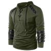 Muscularfit s placed recently by me Hoodies for Men Fall Fashion Drawstring Court Style Shirts Sweatshirts Casual Long Sleeve Pullover Hoodies 2023 sweatshirts for men hoodie cool design Green M view 2