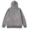 MuscularfitCotton Long Sleeve Lightweight Hooded Sweatshirts for Men 2023 Fall Fashion Solid Pullover Hoodies Workout Hoodie mens halloween hoodie Gray 4X view 3
