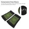 Knee Compression Sleeve, 2Pcs Compression Knee Sleeve,Good Heat Retention Breathable Comfortable Warm Knee Sleeve,High Elasticity Knee Sleeve Guard Sleeve for Men and Women view 4