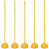 HDYZJQ Removable Agility Poles with Water and Sand Injection Base, Multi-Purpose Splicing Slalom Training Agility Poles, Soccer Training Equipment(Yellow A,1.5m(5ft))