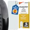 Palbea Transparent Padel Racket Protector - Pack of 5 - Rough & Lightweight Frame Tape. Edge Protector Durable & Easy to Replace. Padel Accesories Dimensions 3.5x37cm/1.38x14.57in. view 1