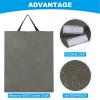 PATIKIL 30"x24" Camp Chair Bag Replacement 2 Pack Stadium Chair Carry Bag Folding Chair X-Storage Bag Moving Bag with Hook-and-Loop for Travel Outdoor Camping, Green view 4