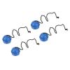 M METERXITY 4 Pack Cue Chalk Holder - Cue Tip Pool Cue Chalk Holder with Cord, Non Slip, Apply to Snooker Pool (40mm Dia, Blue) view 1
