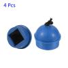 M METERXITY 4 Pack Cue Chalk Holder - Cue Tip Pool Cue Chalk Holder with Cord, Non Slip, Apply to Snooker Pool (40mm Dia, Blue) view 4