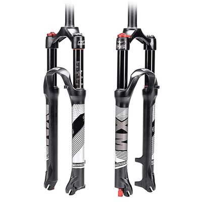 Air Front Fork 29inch Mountain Bike, QR 9mm Travel 120mm XC Suspension Forks Accessories Shock Absorber (Color : Black, Size : 27.5)