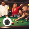 M METERXITY 2 Pack Cue Chalk Holder - Cue Tip Pool Cue Chalk Holder with Cord, Non Slip, Apply to Snooker Pool (40mm Dia, Black) view 2