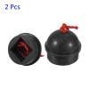 M METERXITY 2 Pack Cue Chalk Holder - Cue Tip Pool Cue Chalk Holder with Cord, Non Slip, Apply to Snooker Pool (40mm Dia, Black) view 4