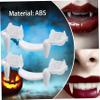 KUYYFDS Vampire Teeth,Vampire Fangs Retractable Fangs for Adults 2 Pieces Telescopic Fangs Teeth Fake Fangs Braces Fake Dentures with Halloween Party Fangs view 4