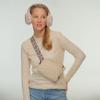 C.C Aztec Strap Fanny Pack For Women Unisex - Daily Waist Crossbody Belt bag With Adjustable Strap (Beige) view 2