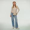C.C Aztec Strap Fanny Pack For Women Unisex - Daily Waist Crossbody Belt bag With Adjustable Strap (Beige) view 3