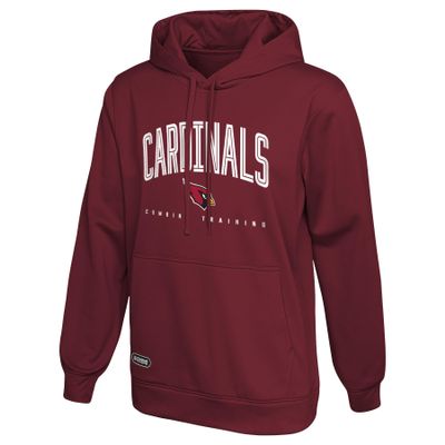 Outerstuff NFL Men's Arizona Cardinals Pullover Performance Fleece Hoodie, Up Field Logo Size XL