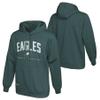 Outerstuff NFL Men's Philadelphia Eagles Pullover Performance Fleece Hoodie, Up Field Logo Size XL view 3