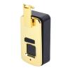 Fingerprint Lock, Small Keyless Fingerprint Lock Aluminium Alloy Safe Use 3.7V Built in Design for Travel Trip Outdoor (Gold) view 3