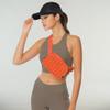 C.C Quilted Puffer Fanny Pack For Women Unisex - Daily Waist Crossbody Belt bag With Adjustable Strap (Orange) view 2