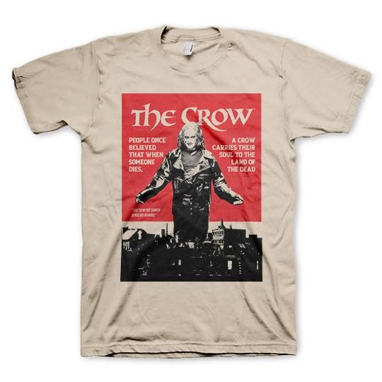 2Bhip The Crow Movie Someone Once Believed Poster Mens Short Sleeve Vintage Style Graphic Tees White