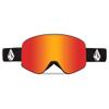 Electric Odyssey Snow Goggles by Volcom with Matte Black Frames, Red Chrome & Yellow Bonus Lens view 2