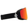 Electric Odyssey Snow Goggles by Volcom with Matte Black Frames, Red Chrome & Yellow Bonus Lens view 4
