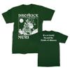 2Bhip Dropkick Murphy's Skelly Piper Front & Back Print Men's Short Sleeve T-Shirt Celtic Punk Graphic Tees, Green (Large) view 1