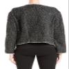 Max Studio Women's Long Sleeve Tweed Short Jacket, Black/Ivory Slub Netting-St-Kn12529, X-Small view 4