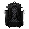 Boombah Superpack Hybrid Rolling Bat Bag - Wheeled & Backpack Version - USA Siege Charcoal/Black view 3