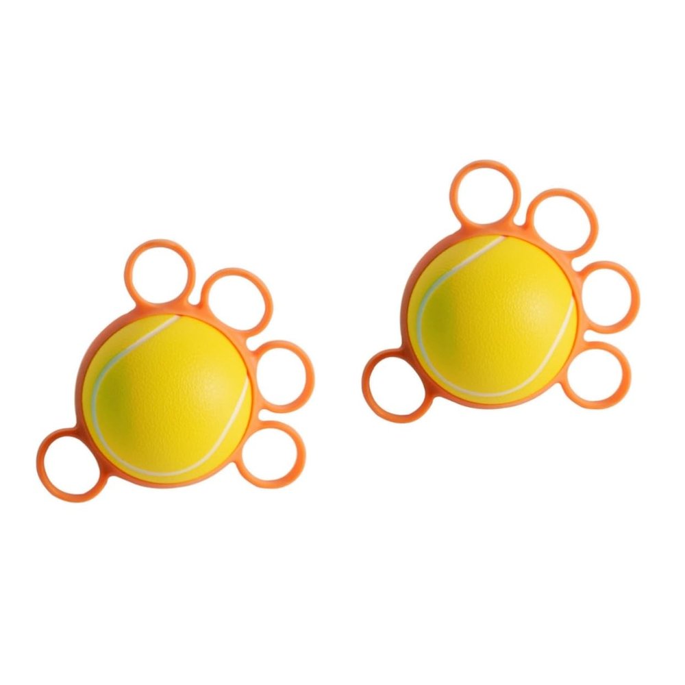 VANZACK 2pcs Finger Strength Trainer Hand Grip Squeeze Exerciser Fitness Hand Resistance Ball