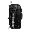 Boombah Superpack Bat Bag - Backpack Version (no wheels) - Holds 4 Bats - USA Delta Charcoal/Black/White view 2