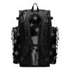 Boombah Superpack Bat Bag - Backpack Version (no wheels) - Holds 4 Bats - USA Delta Charcoal/Black/White view 3