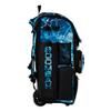 Boombah Superpack Hybrid Rolling Bat Bag - Wheeled & Backpack Version - The Natural 3 Black/White/Columbia Blue view 2