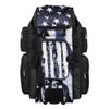 Boombah Superpack XL Rolling Bat Bag - 35.5" x 13.5" x 10" - Telescopic Handle - Holds 8 Bats - Wheeled Version - USA Stars & Stripes Black Ops Black/White