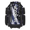 Boombah Superpack XL Rolling Bat Bag - 35.5" x 13.5" x 10" - Telescopic Handle - Holds 8 Bats - Wheeled Version - USA Stars & Stripes Black Ops Black/White view 3