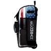 Boombah Rolling Superpack Baseball/Softball Gear Bag - 23-1/2" x 13-1/2" x 9-1/2" - Telescopic Handle - Holds 4 Bats - Wheeled Version - USA Shield Black/Royal Blue/Red view 4